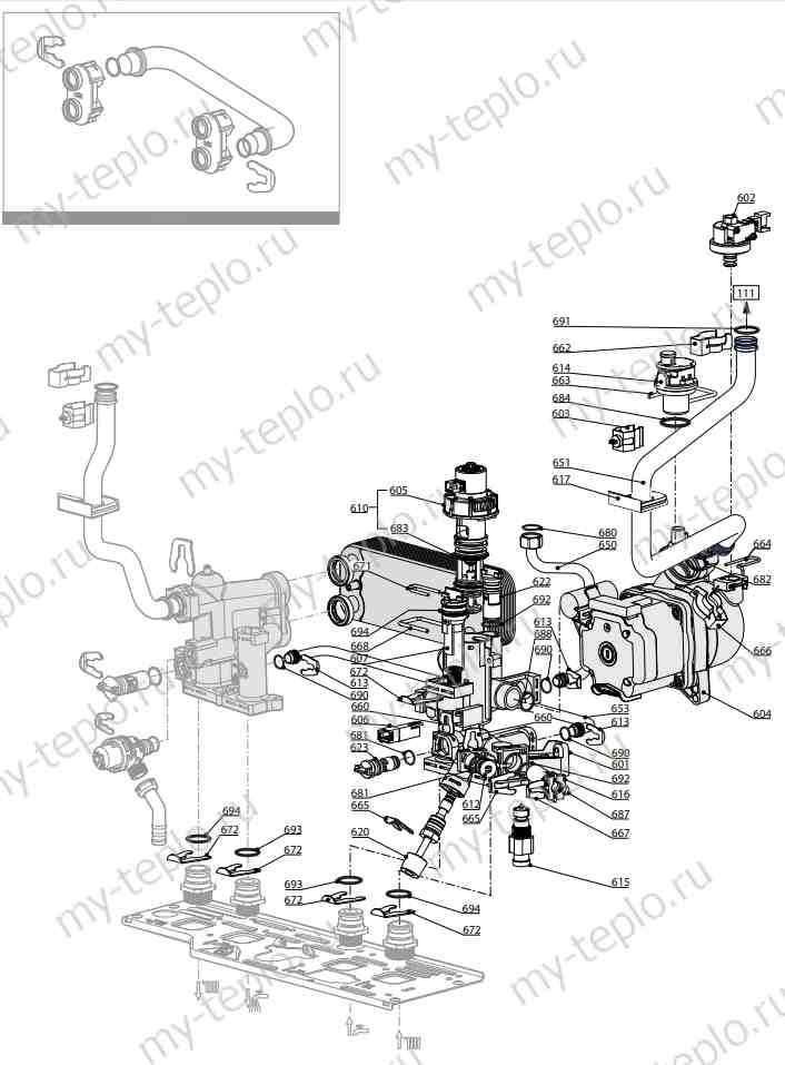 Запчасти Ariston CLAS X 28 FF купить в Набережных Челнах