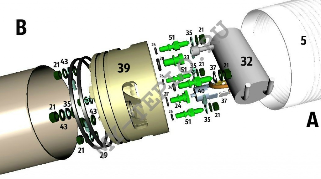 запчасти Джилекс Водомет Проф 55/75 А
