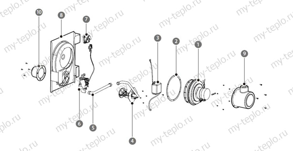 где купить запчасти котла Navien GA