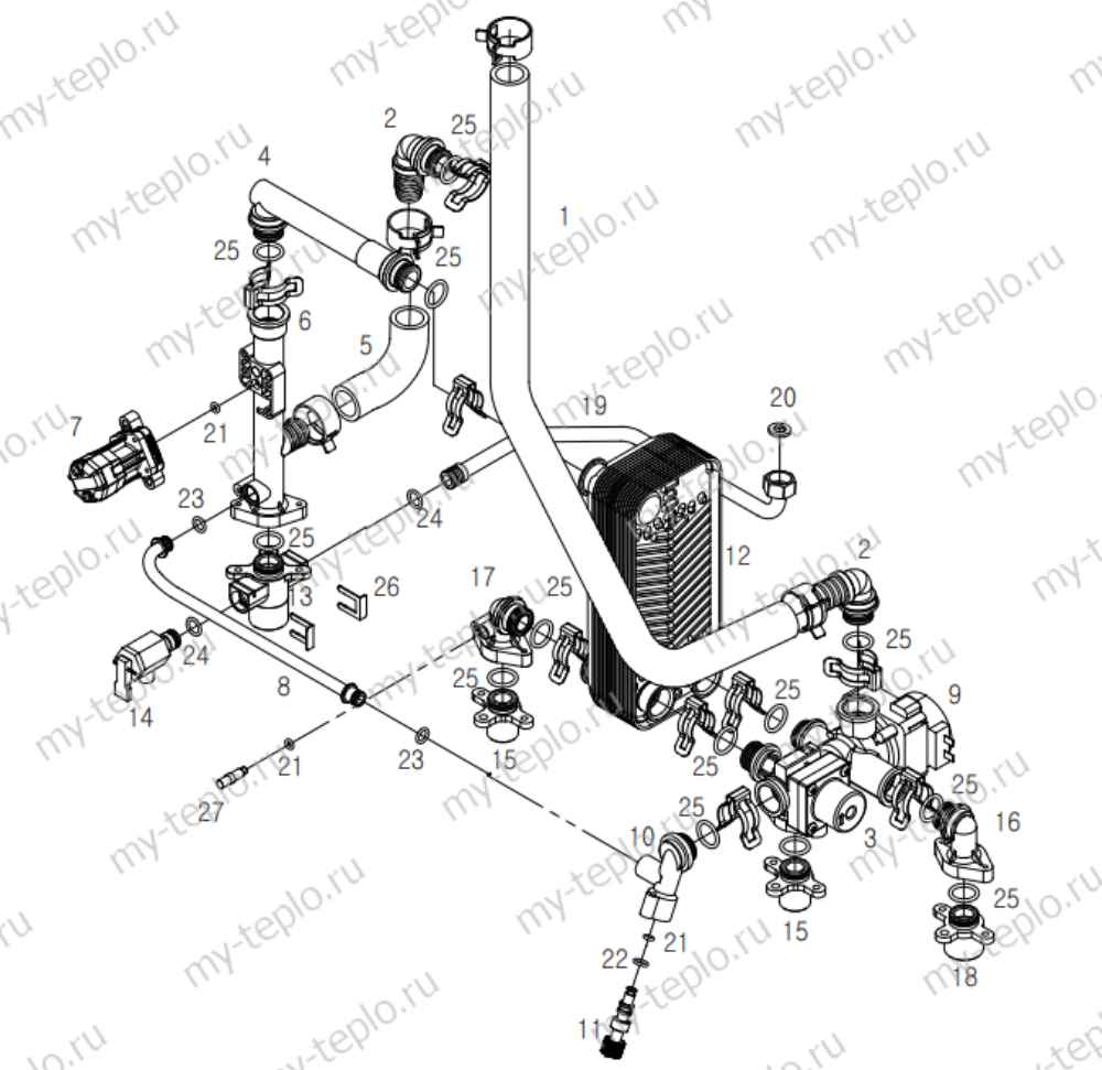 котел дэу 250 запчасти купить в Набережных Челнах