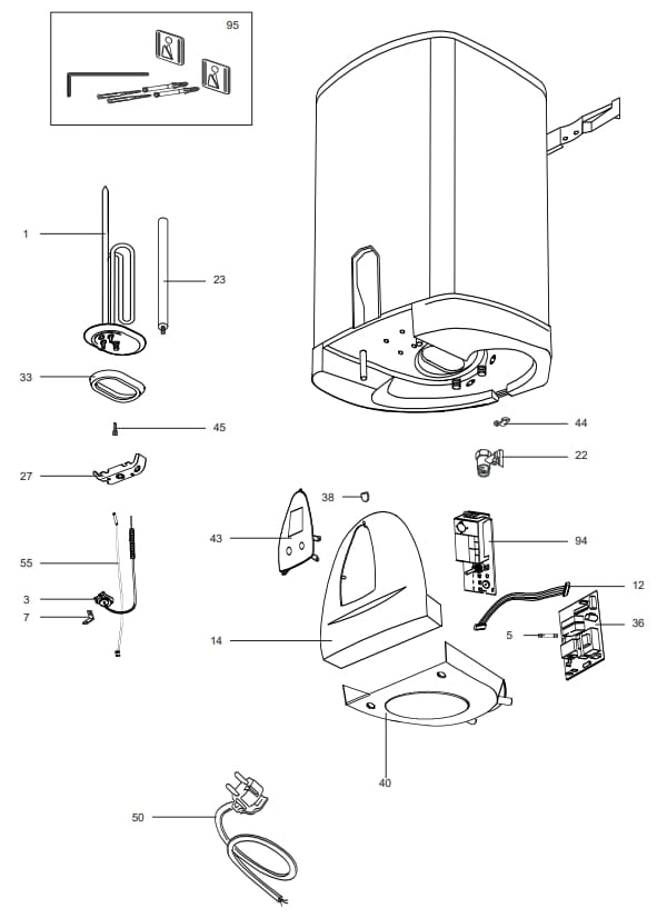 Запчасти Ariston TI-SHAPE PLUS 80 EE купить в Набережных Челнах