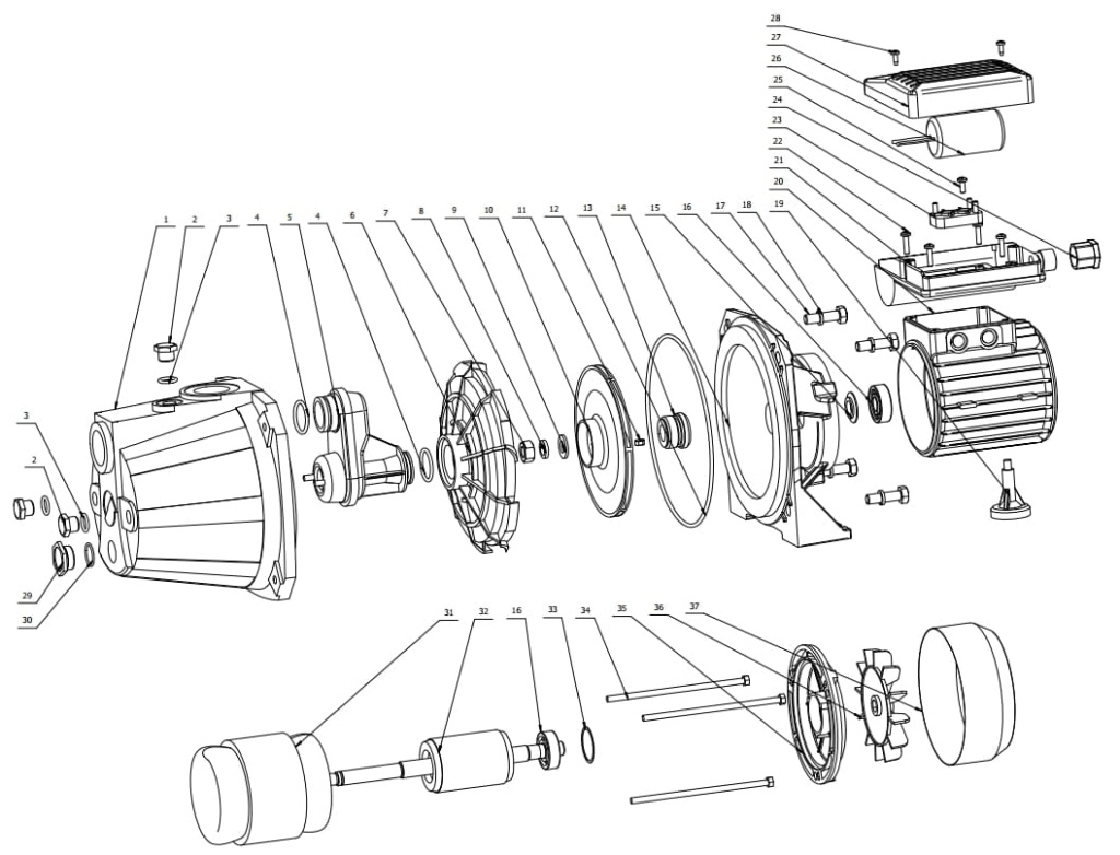 Запчасти Unipump JET 100 S купить в Набережных Челнах