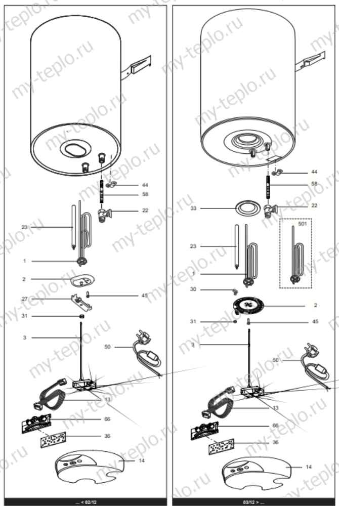 Запчасти Ariston ABS PRO ECO 65 V SLIM купить в Набережных Челнах