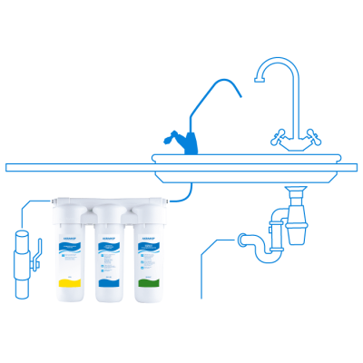 Фильтр для воды Аквафор модель Трио Норма (201682)